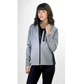 Soft Shell Long Sleeve Full Zip Jacket w/Contrast Panel Inserts.